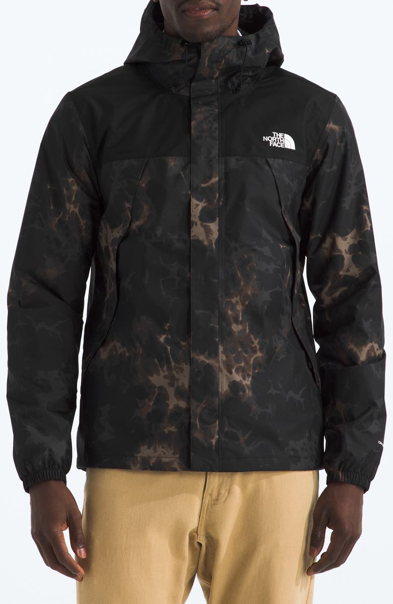 The North Face Antora Waterproof & Windproof Hooded Jacket, Main, color, Tnf Black Light Refractions