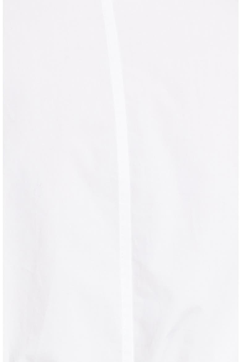 Crop Organic Cotton Button-Up Blouse, Alternate, color, BLANC