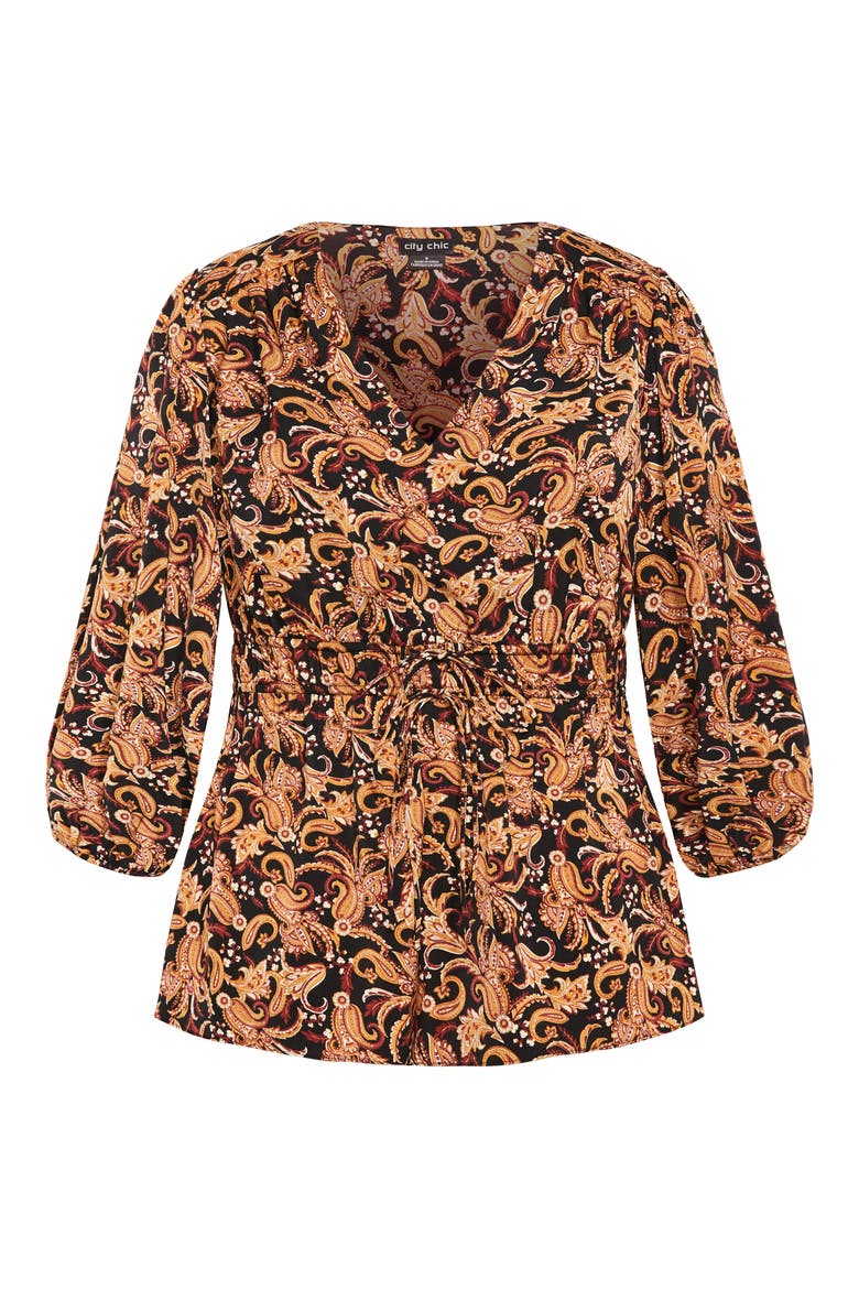 Makayla Print Top, Alternate, color, PAISLEY