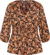 City Chic Makayla Print Top