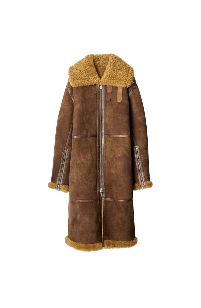Burberry Shearling Coat, Alternate, color,