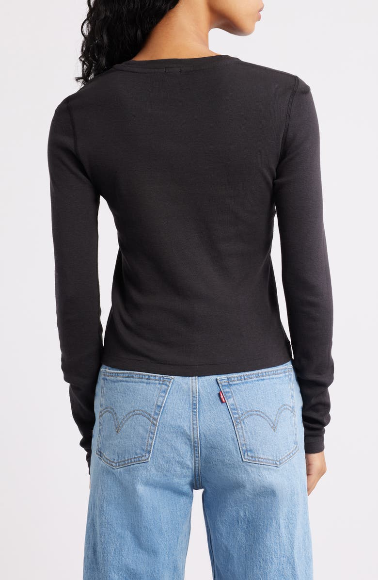 Re/Done Bottoms Up Graphic T-Shirt, Alternate, color, Washed Black