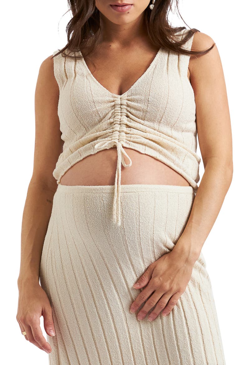 Misha Rib Knit Tank, Main, color, STONE