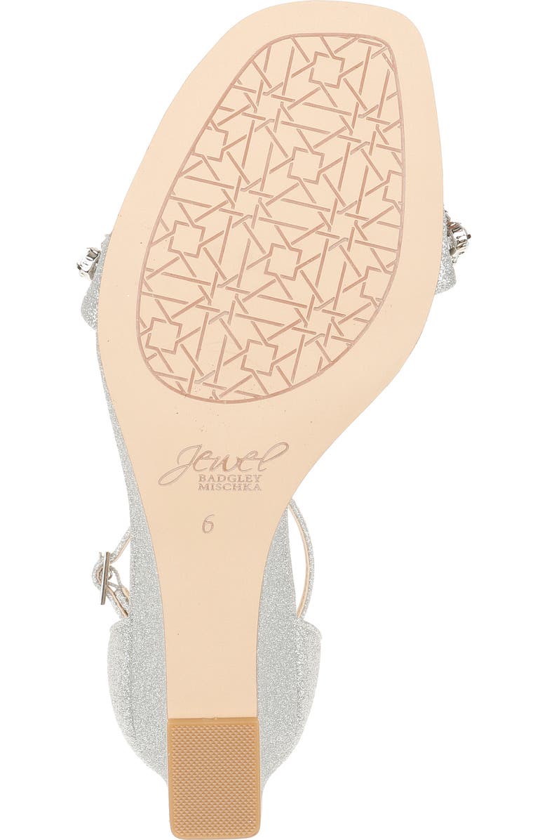 Jewel Badgley Mischka Peggy Ankle Strap Wedge Sandal, Alternate, color,