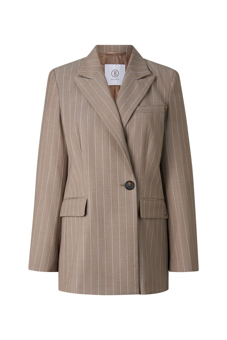Virgin Wool Blazer Janina, Main, color, Camel