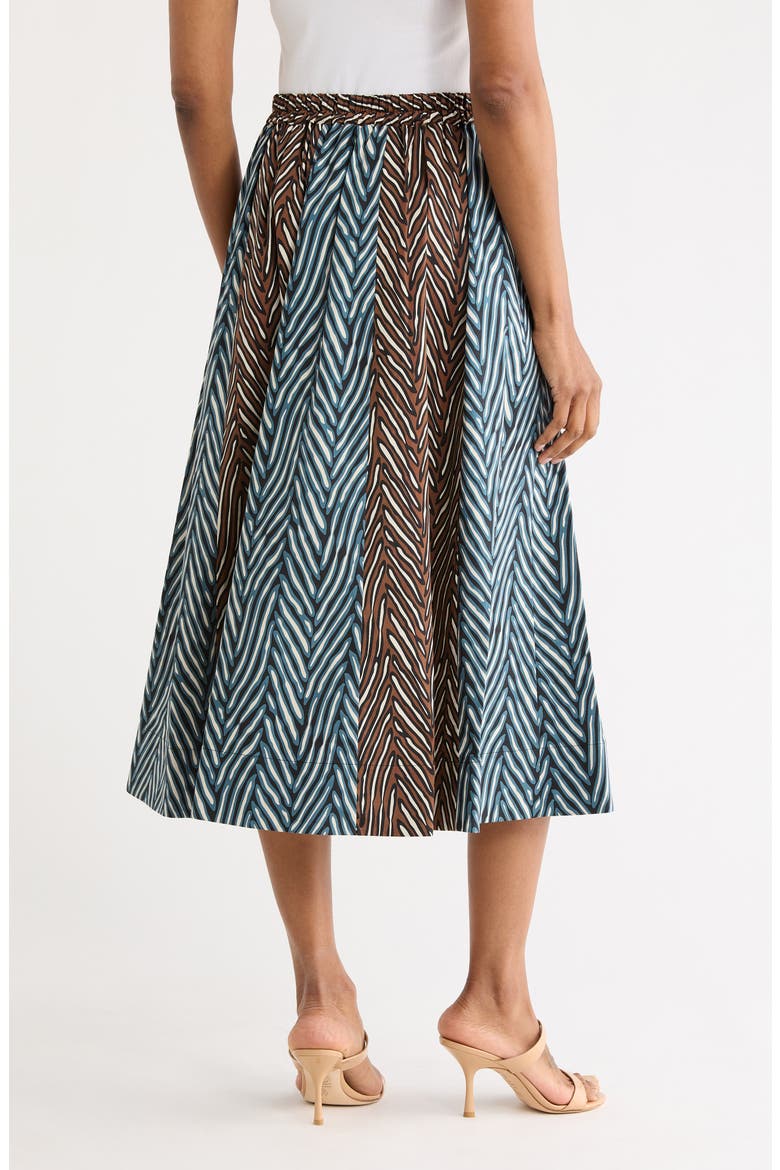 Finnley Mixed Print Skirt, Alternate, color, PIAZZA TIGER COFFEE PETROL