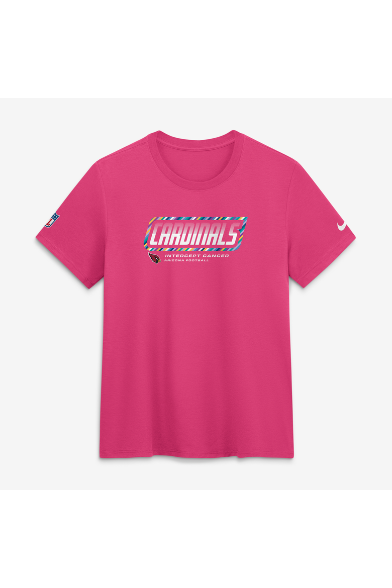Women's Nike  Pink Arizona Cardinals 2026 NFL Crucial Catch Tri-Blend Dri-FIT T-Shirt, Main, color, Pink
