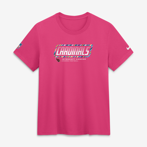 Women's Nike  Pink Arizona Cardinals 2026 NFL Crucial Catch Tri-Blend Dri-FIT T-Shirt