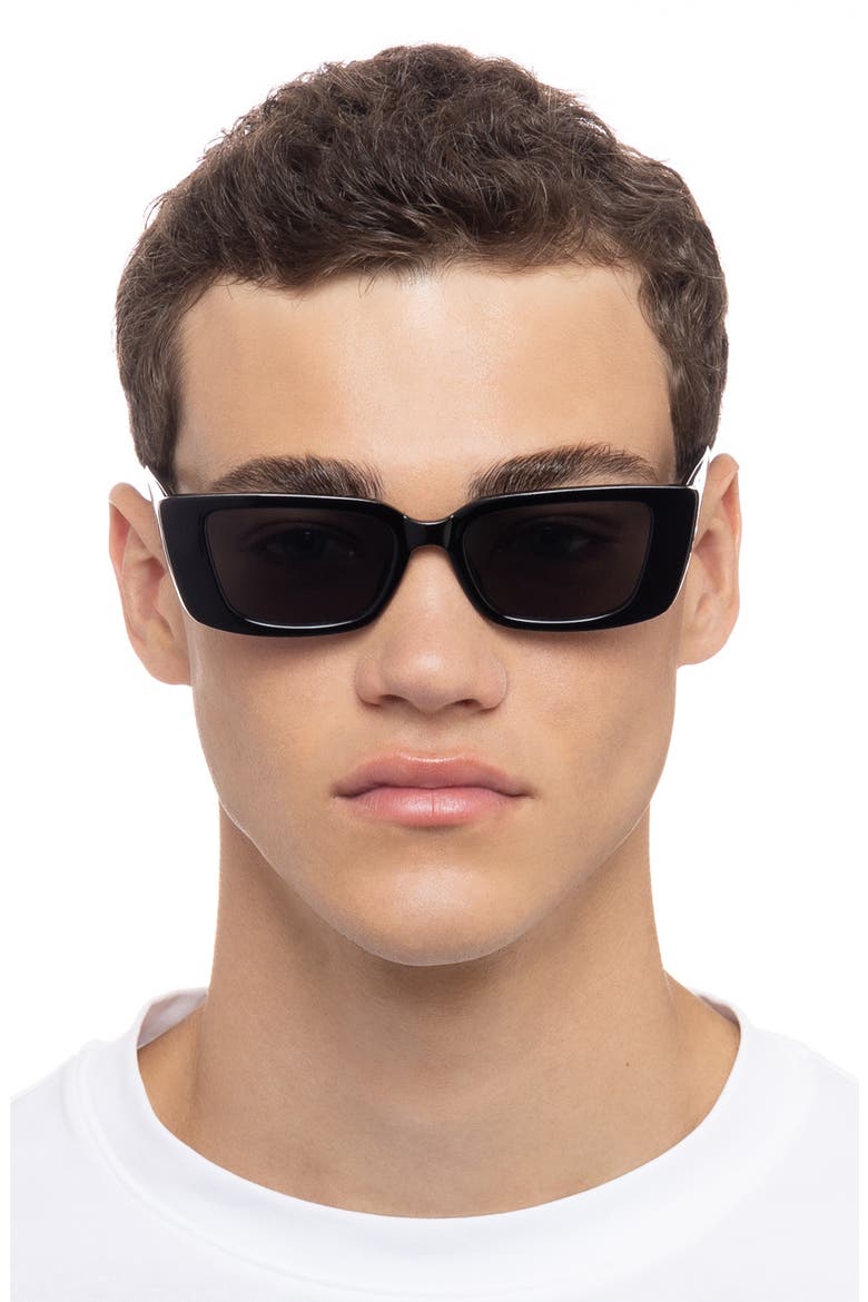 Novae 51mm Cat Eye Sunglasses, Alternate, color, BLACK