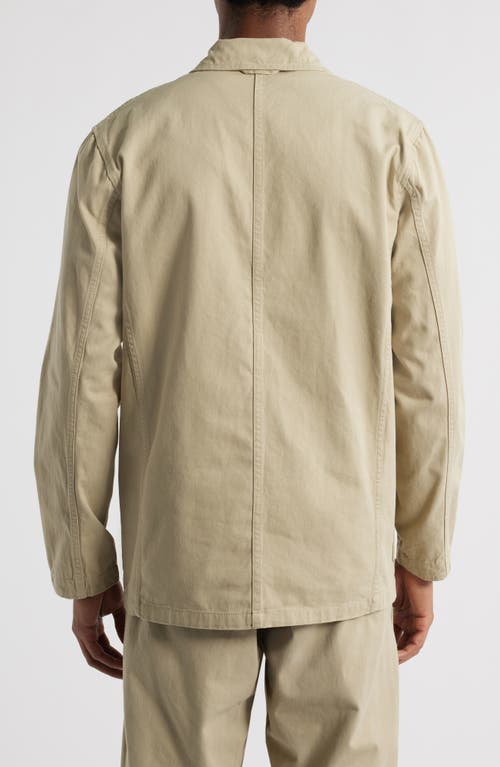 Service Works Drill Server Cotton Twill Jacket In Khaki