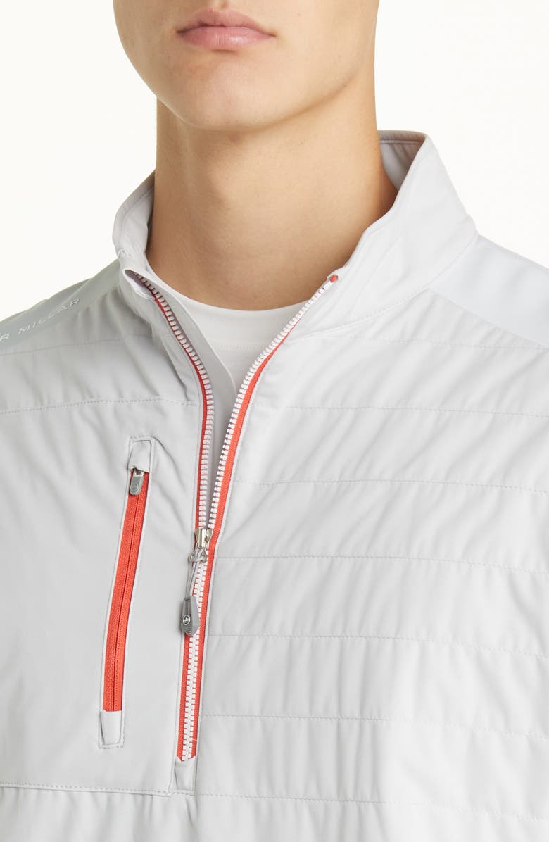 Peter Millar Weld Elite Hybrid Stretch Half Zip Pullover, Alternate, color, 