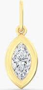Everlee Marquise Domed Lab Diamond Charm in 14K