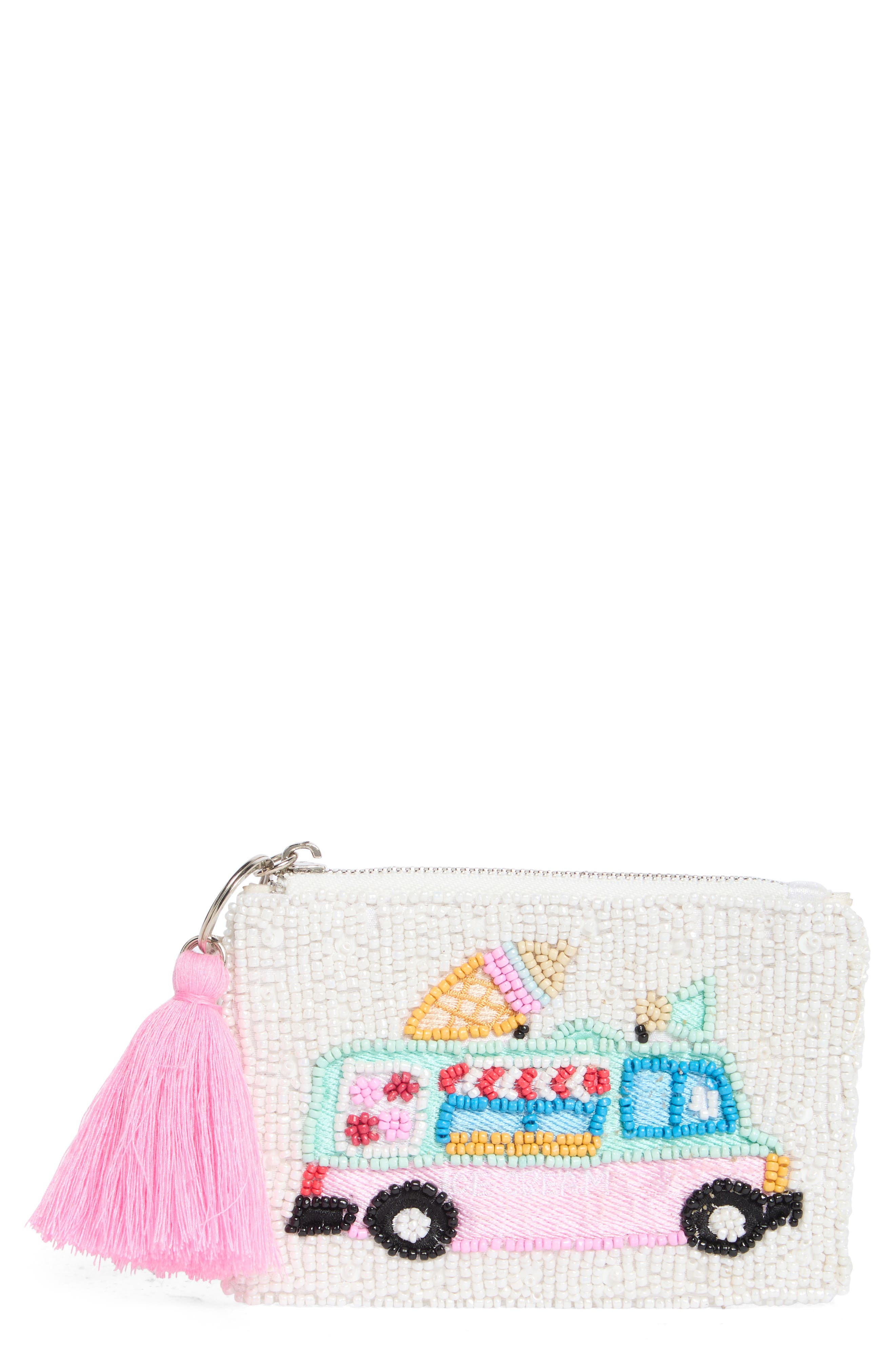 Collection XIIX Ice Cream Truck Beaded Zip Pouch