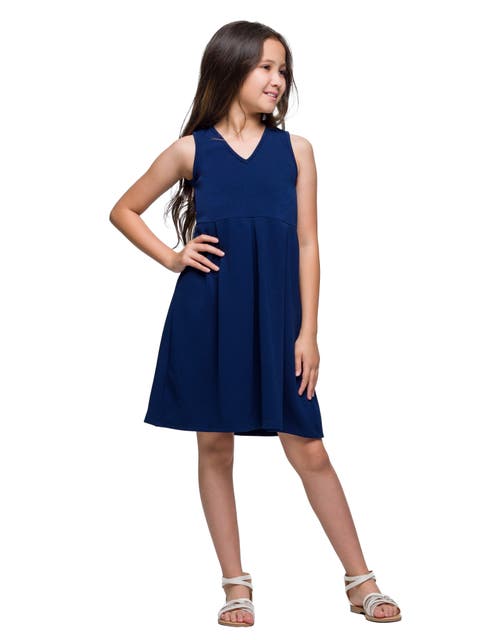 Sleeveless Pleated Party Dress