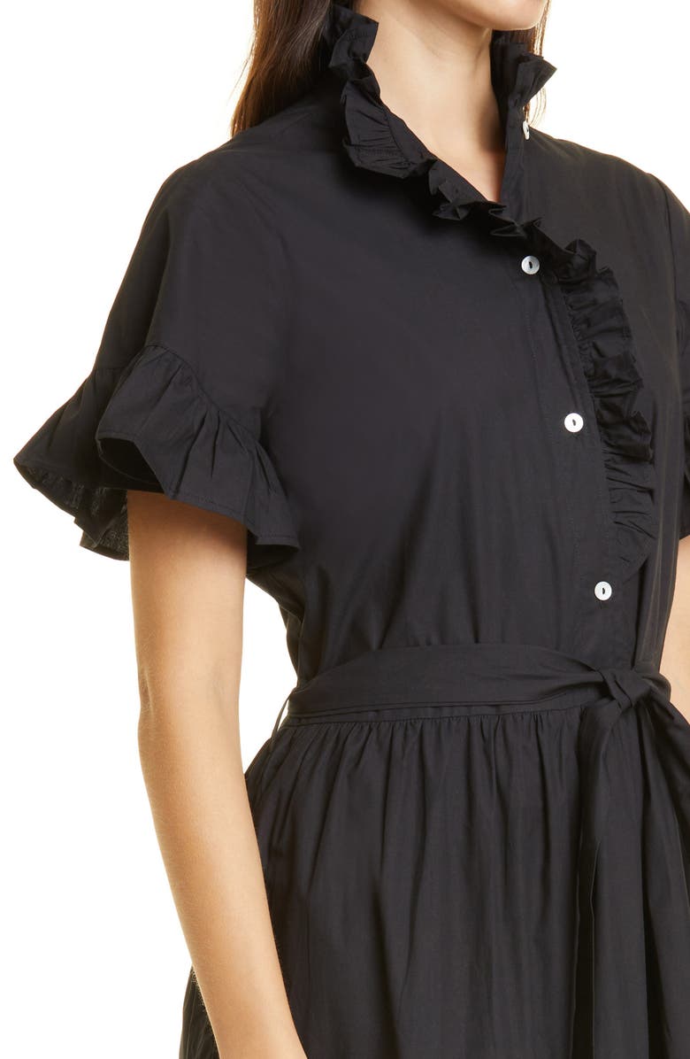MILLE Victoria Ruffle Front Dress, Alternate, color, Black