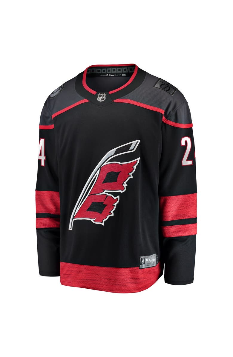 FANATICS Men's Fanatics Seth Jarvis Black Carolina Hurricanes Home Breakaway Jersey, Alternate, color, 