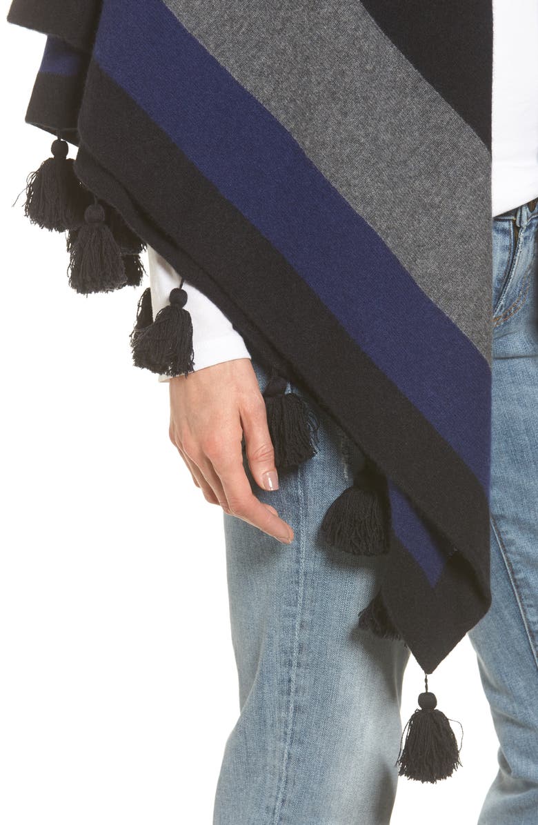 Nordstrom Collection Tassel Trim Cashmere Wrap, Alternate, color, 
