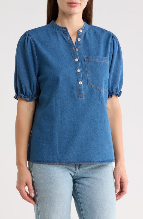 Short Sleeve Denim Shirt