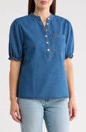 Forgotten Grace Short Sleeve Denim Shirt