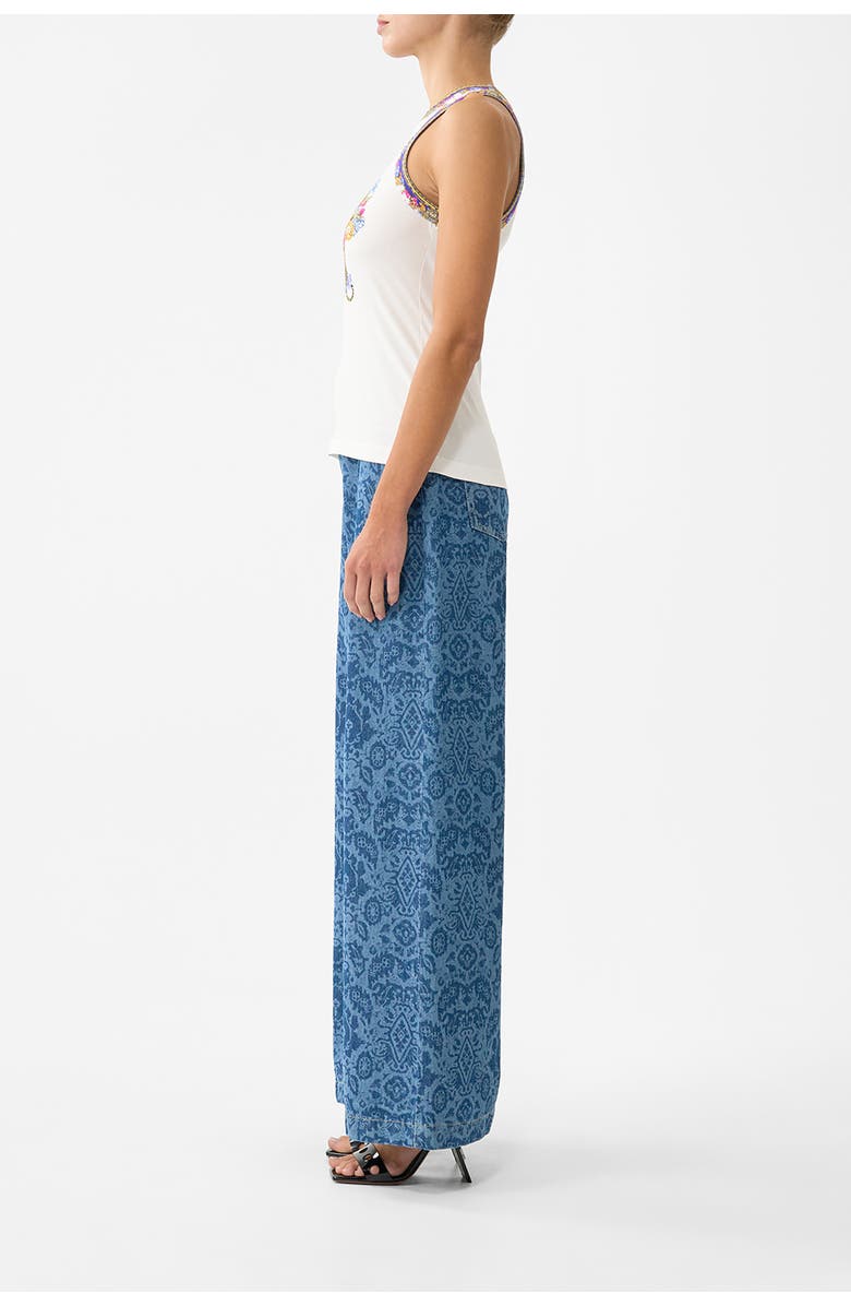 Camilla Jersey Tank Top, Alternate, color, España Nirvana