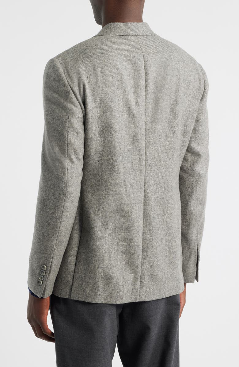 Vince Icon Relaxed Fit Heathered Grey Brushed Cashmere Sport Coat, Alternate, color, Light Grey
