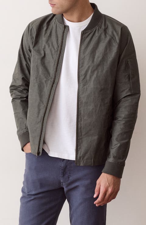 Glenn Waxed Canvas Bomber Jacket
