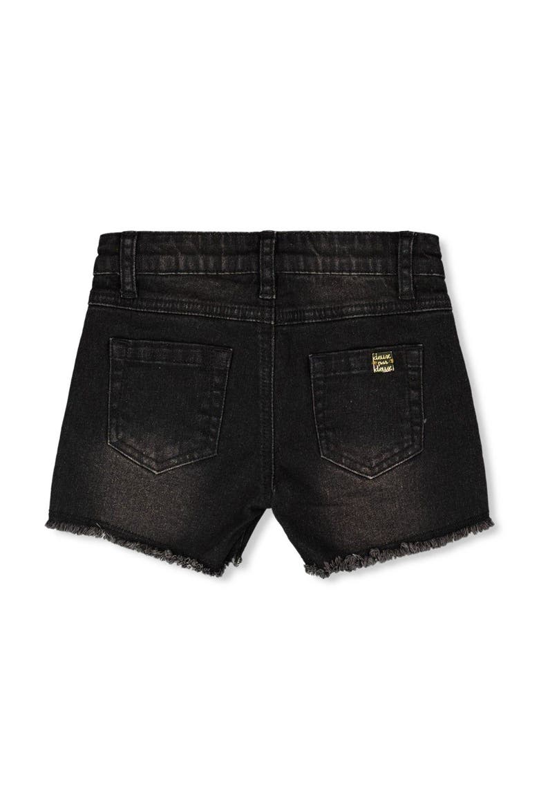 Candy and Lollipop Embroidery Denim Shorts, Alternate, color, Black Denim