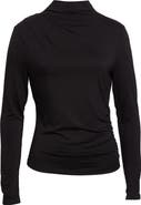 Veronica Beard Mylie Mock Neck Top