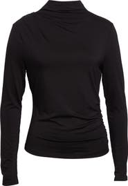 Veronica Beard Mylie Mock Neck Top