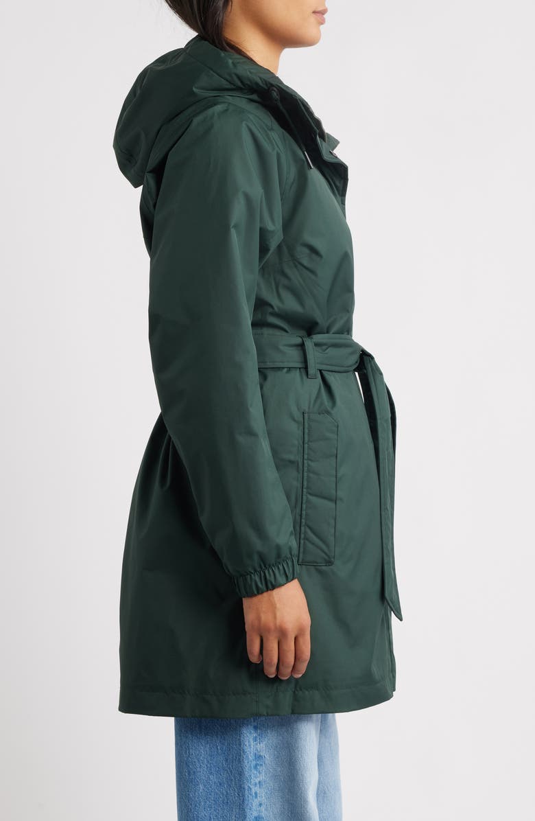 Helly Hansen Classic Insulated Trench Coat, Alternate, color, Dark Jungle