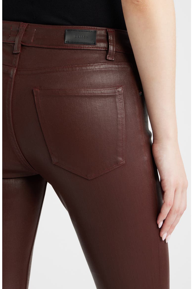 Jessica Instasculpt™ Coated Low Rise Skinny Jeans, Alternate, color, BURGUNDY COATED
