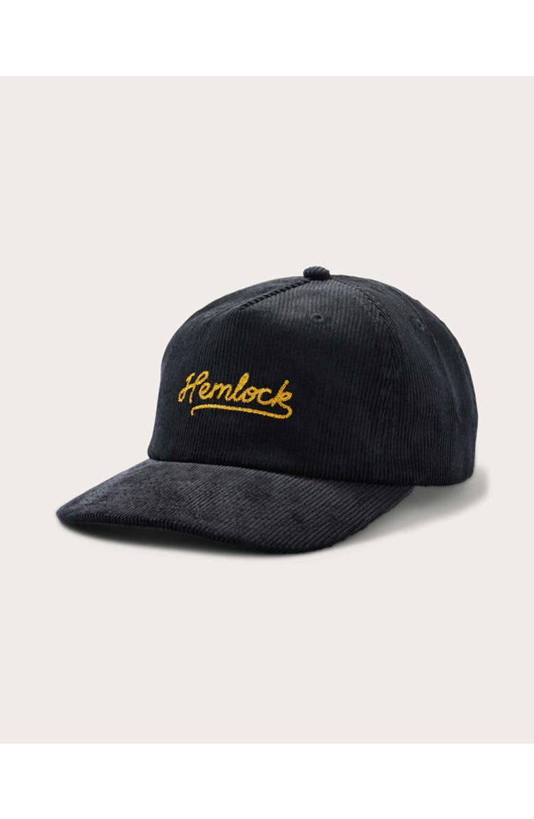 Hemlock Wesley 5 Panel Hat, Main, color, Black