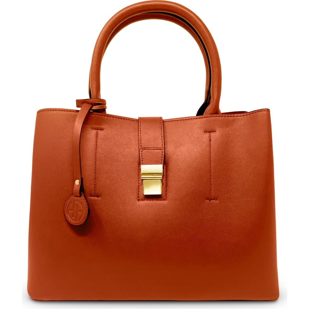 Youzey Vegan Leather Classic Handbag In Brown