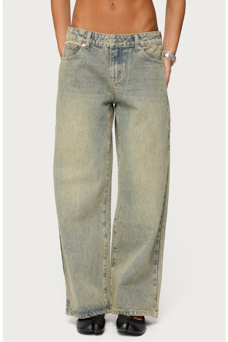 Ace Relaxed Low Rise Wide Leg Jeans, Main, color, LIGHT-BLUE