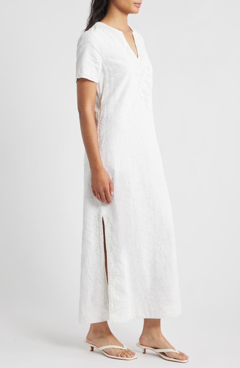 Lilly Pulitzer<sup>®</sup> Ariella Linen Maxi Dress, Alternate, color, Resort White