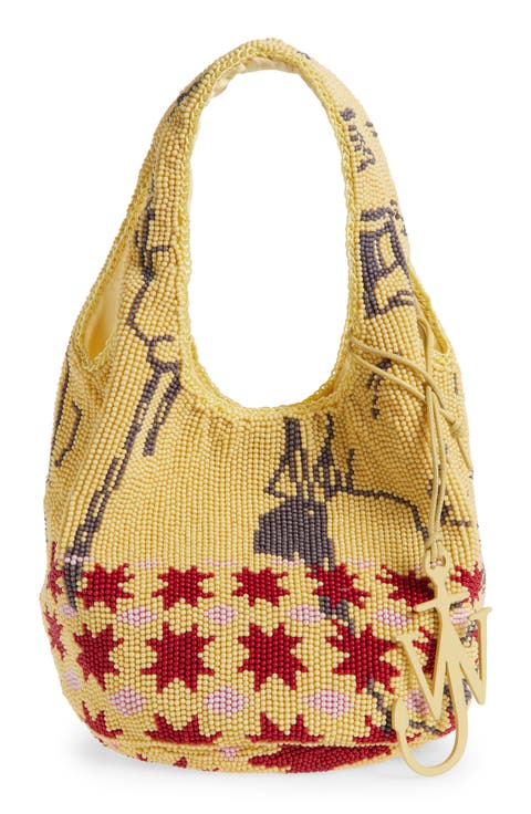 Mini Beaded Shopper Bag