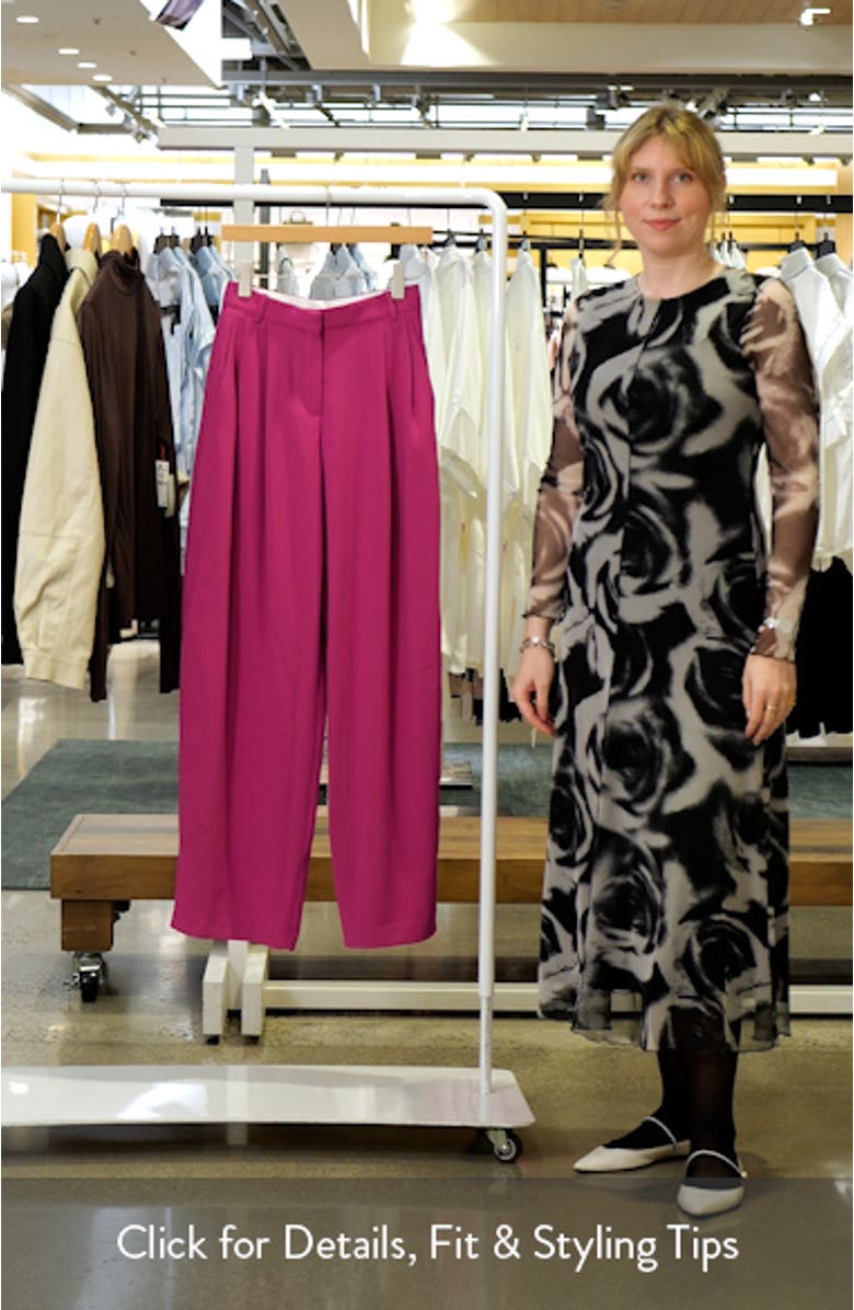 Pleated Straight Leg Pants, sales video thumbnail