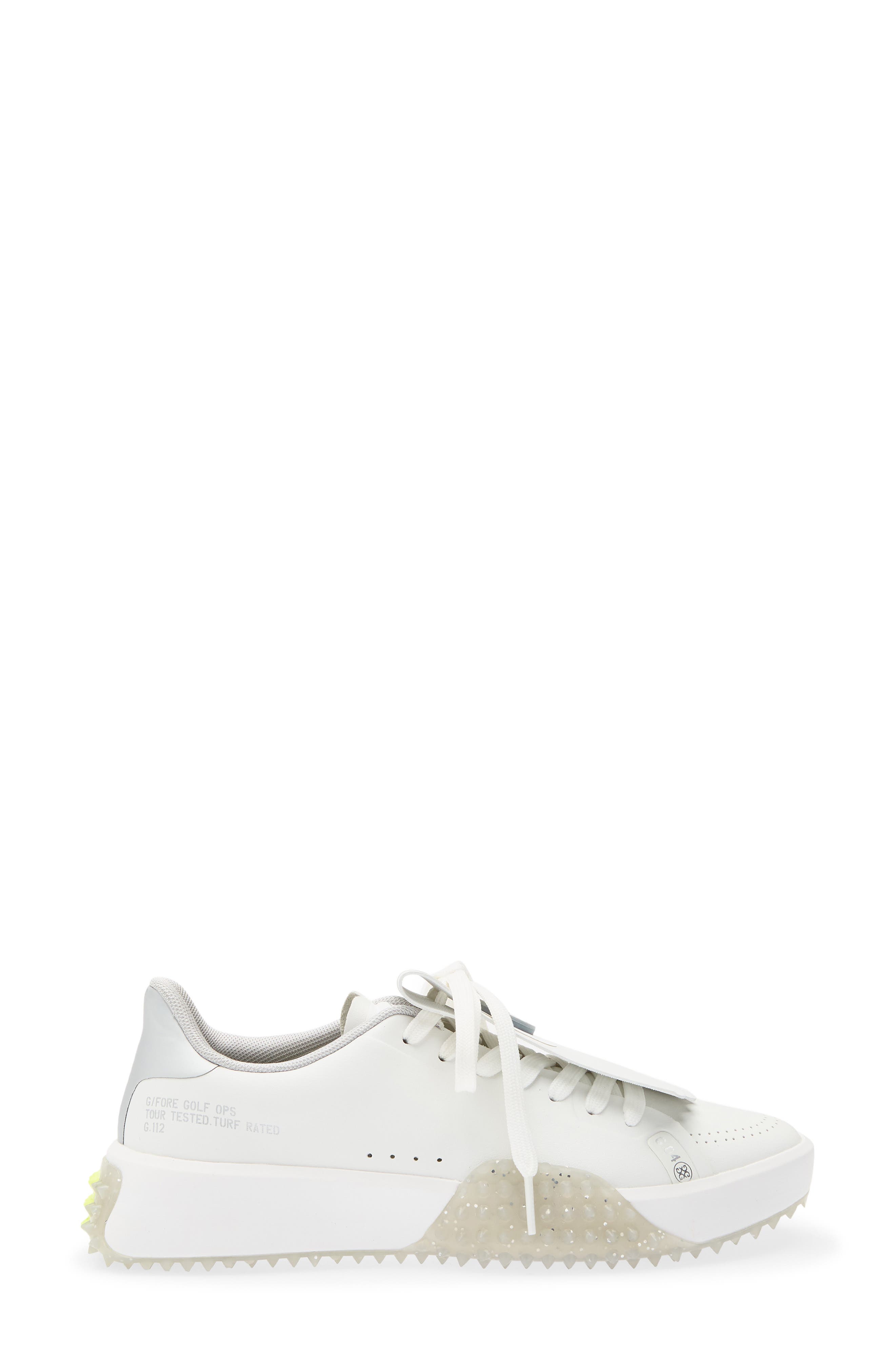 G.112 Metallic Kiltie Golf Shoe, Alternate, color, SNOW/ METALLIC