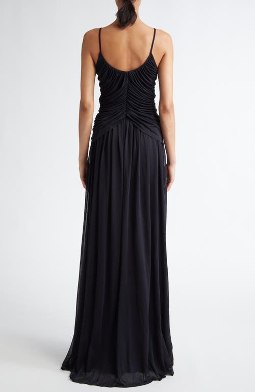 Giambattista Valli Draped Jersey Gown In Black