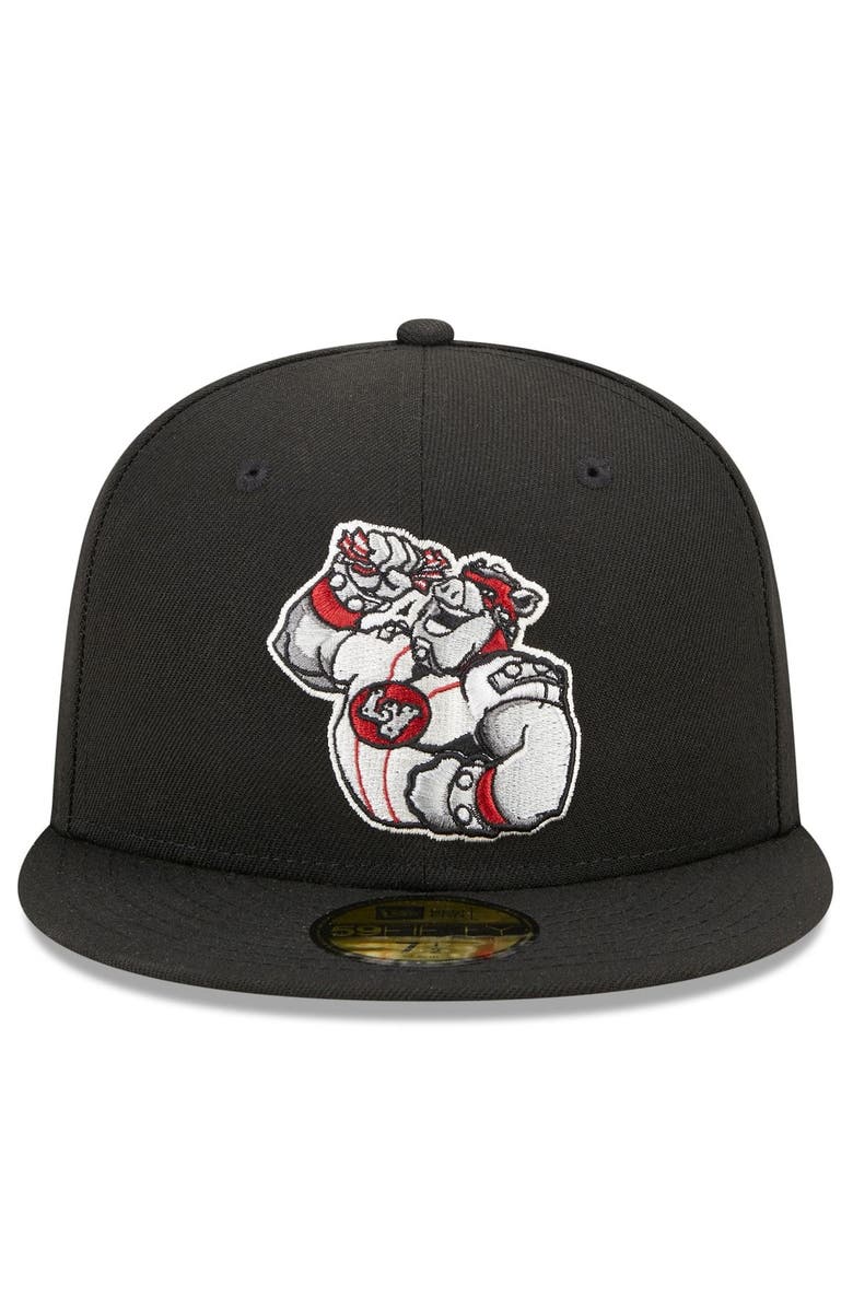 New Era Men's New Era Black Lehigh Valley IronPigs Marvel x Minor League 59FIFTY Fitted Hat, Alternate, color,