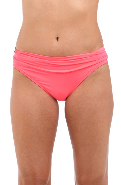 Shop La Blanca Island Goddess Hipster Bikini Bottoms In Coral Reef