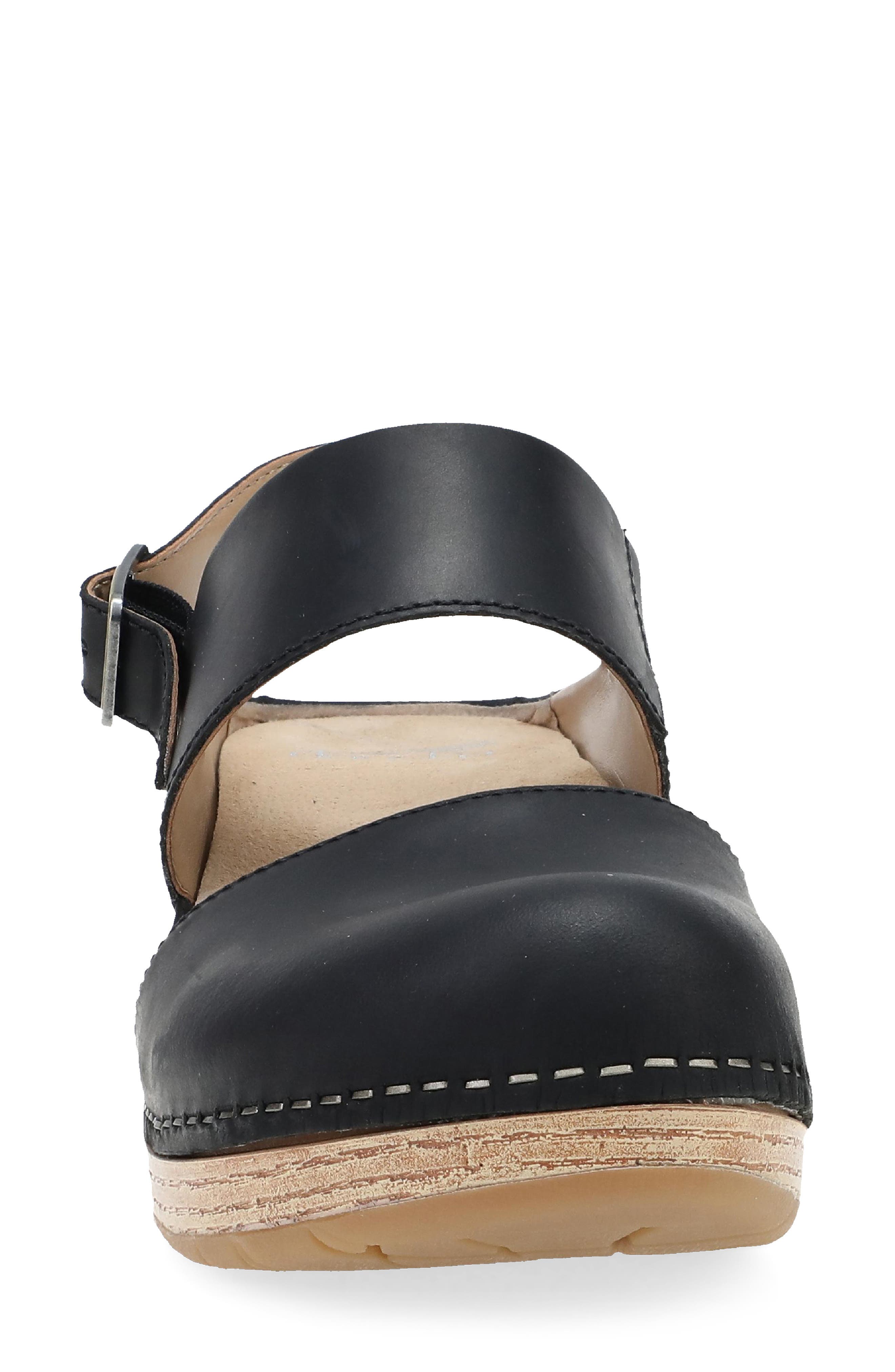 Dansko Lucia Slingback Platform Pump, Alternate, color, Black