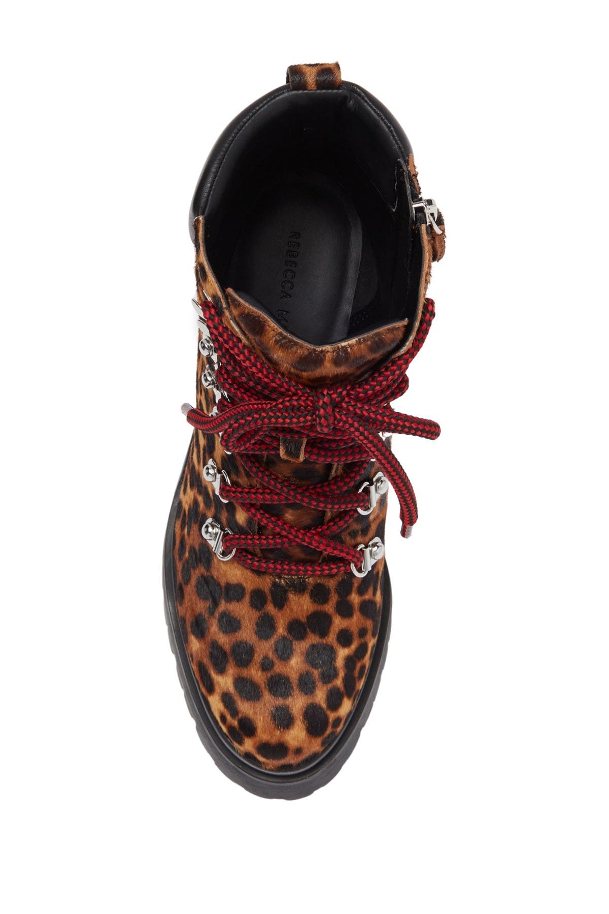 Rebecca Minkoff Maihlo Leopard Printed Genuine Calf Hair Combat Boot, Alternate, color, 