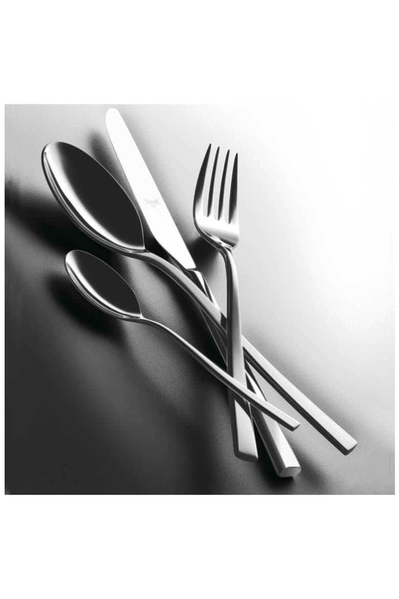 5-Piece Place Setting, Alternate, color, BRUSHED STAINLESS STEEL