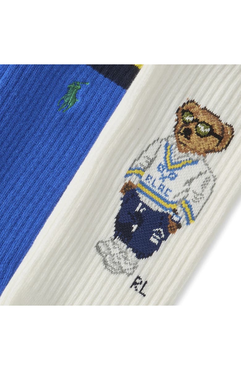 Polo Ralph Lauren Assorted 6-Pack Athletic Club Polo Bear Crew Socks, Alternate, color, 