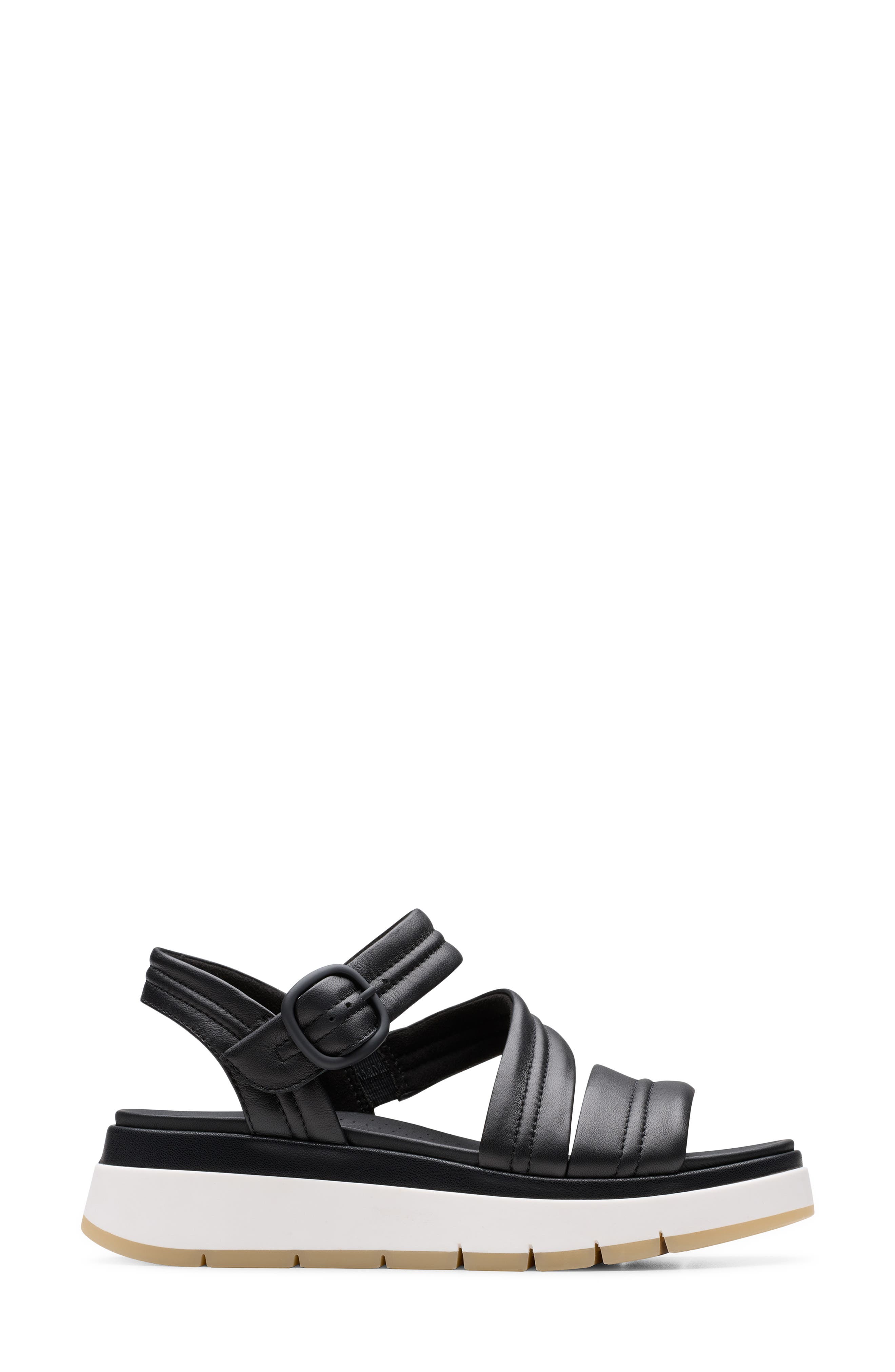 Clarks<sup>®</sup> Tuscan Sandal, Alternate, color, Black Leather