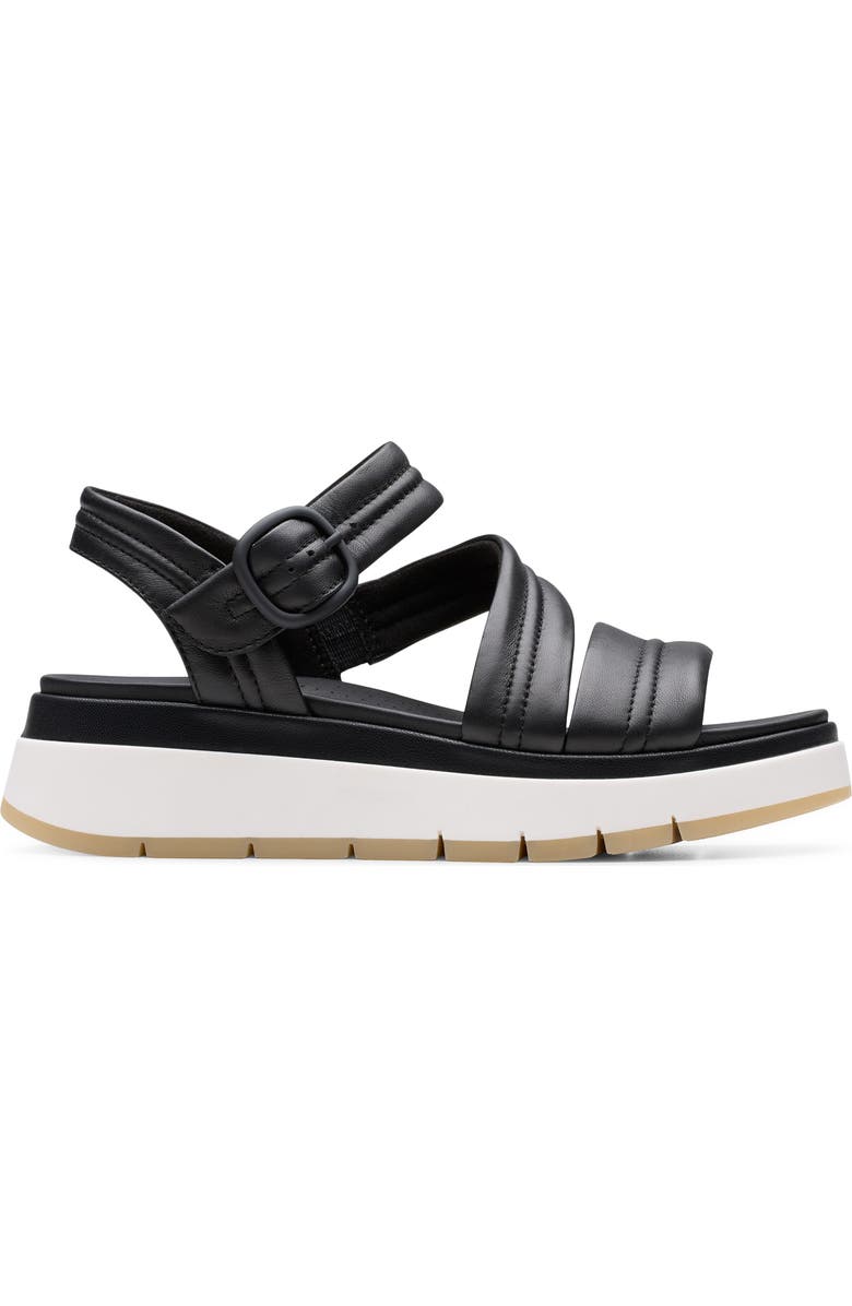 Clarks<sup>®</sup> Tuscan Sandal, Alternate, color, Black Leather