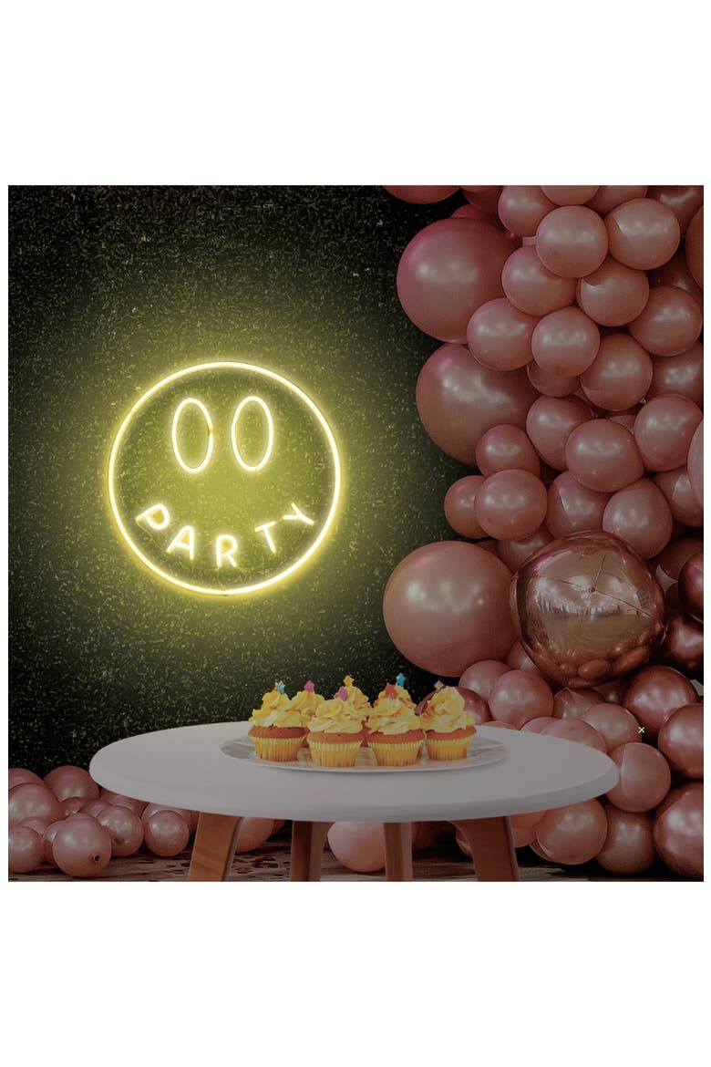 18 Smiley Face Neon Wall Lamp, Alternate, color, MULTI