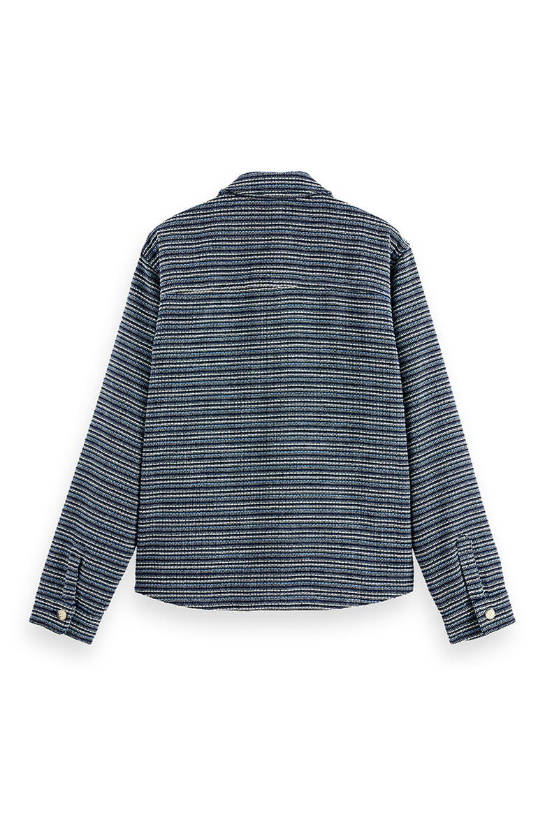 Stripe Structured Overshirt, Alternate, color, BLUE STRIPE