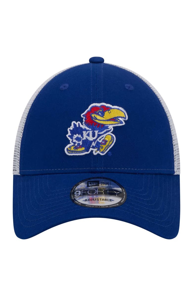 New Era Men's New Era  Royal Kansas Jayhawks Trucker 9FORTY Adjustable Hat, Alternate, color, Royal